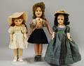 Three Composition and Hard Plastic Dolls