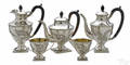 Chinese fivepiece silver tea service ca 1910