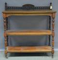 Victorian Cherry and Mahogany Dessert Console