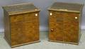 Pair of Walnutfinished Veneered End Cabinets
