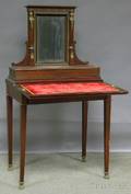 French Neoclassicalstyle Giltormolu Mounted Mahogany and Mirrored Ladys Writing Table