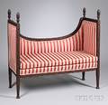 Classicalstyle Upholstered Carved Mahogany Loveseat