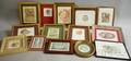 Carol Lummus American 20th21st Century Fourteen Small Framed Etchings