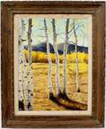 Jo McGregor American Birch Trees Oil Painting