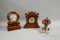 Two Mantel Clocks and a Swiss Wall Clock