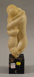 Resin Sculpture of Man and Woman Embracing