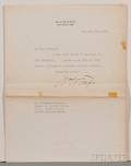 Taft William Howard 18571930 Typed Letter Signed