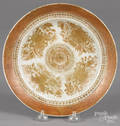 Chinese export porcelain gold Fitzhugh plate