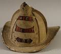 Painted Leather Firemans Helmet