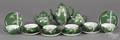 Japanese green glaze porcelain tea service