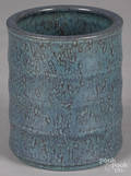 Chinese robins egg blue porcelain brush pot