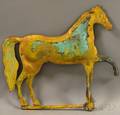 Painted and Patinated Weighted Molded Copper Horse Weather Vane