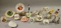 Seven Ceramic Figures and Twentyone Pieces of Assorted Ceramic Tableware