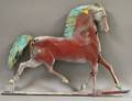 Painted Molded Copper Blackhawk Running Horse Weather Vane