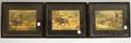 Set of Three Framed Handcolored Hunting Lithographs