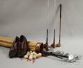 Group of Golf Clubs and Other Equipment