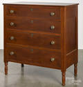 Sheraton cherry chest of drawers