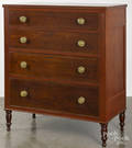 Pennsylvania Sheraton cherry chest of drawers