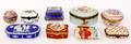 9 Diminutive Lidded Boxes Limoges  Others