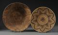 Two Apache Coiled Basketry Trays
