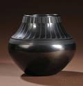 San Ildefonso BlackonBlack Pottery Jar