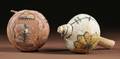Two Southwest Polychrome Gourd Rattles