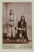 CC Stoltz Cabinet Card of an Arapaho Couple