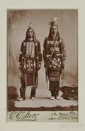CC Stoltz Cabinet Card of Two Ponca Indians