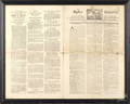 Framed copy of the  The Boston Gazette
