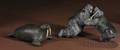 Two Inuit Soapstone Carvings