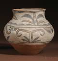 San Ildefonso Polychrome Pottery Jar
