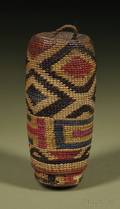 Tlingit Polychrome Twine Shamans Basket