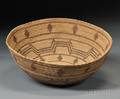 Panamint Polychrome Coiled Basketry Bowl