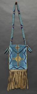 Blackfoot Beaded Hide Hunting Bag