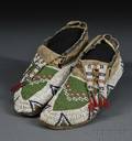 Lakota Beaded Hide Moccasins