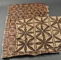 Two South Pacific Painted Tapa Cloths