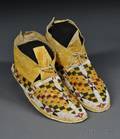 Cheyenne Beaded Hide Moccasins