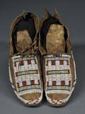 Cheyenne Beaded Hide Moccasins