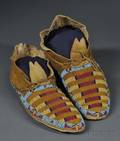 Arapaho Beaded Hide Moccasins