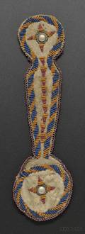Apache Beaded Hide Watch Fob