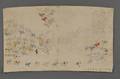 Rare Pictograph Drawing on Muslin by Chief Henry One Bull Sitting Bulls Nephew