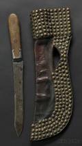 Blackfoot Tacked Commercial Leather Knife Sheath
