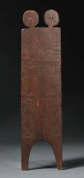 Rare Eastern Sioux Carved Wood Board
