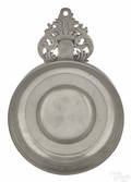 Norwich Connecticut pewter porringer ca 1800