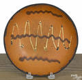 Pennsylvania redware pie plate 19th c