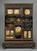 Wood and Shibayamastyle Cabinet