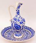 Turkish Porcelain Bowl  Pitcher