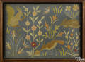 Framed needlework panel