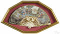 Framed Victorian hand fan
