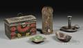Five Paintdecorated Tinware Items